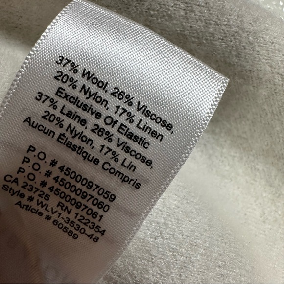 Babaton Lance Cardigan Light Grey Open Front Longline Wool Blend Size Small - Picture 8 of 15